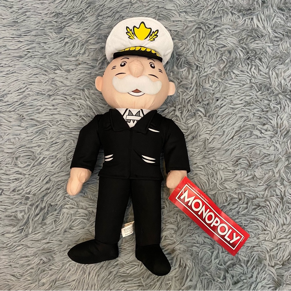 Sailor Captain Mr. Monopoly Plush 12''-14''